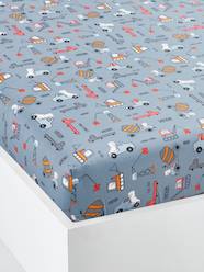 Furniture & Bedding-Child's Bedding-Fitted Sheet, DINO TRUCK Theme