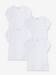 Girls-Underwear-T-Shirts-Pack of 4 Girls' T-Shirts