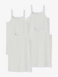 Girls-Underwear-T-Shirts-Pack of 4 Girls' Vest Tops