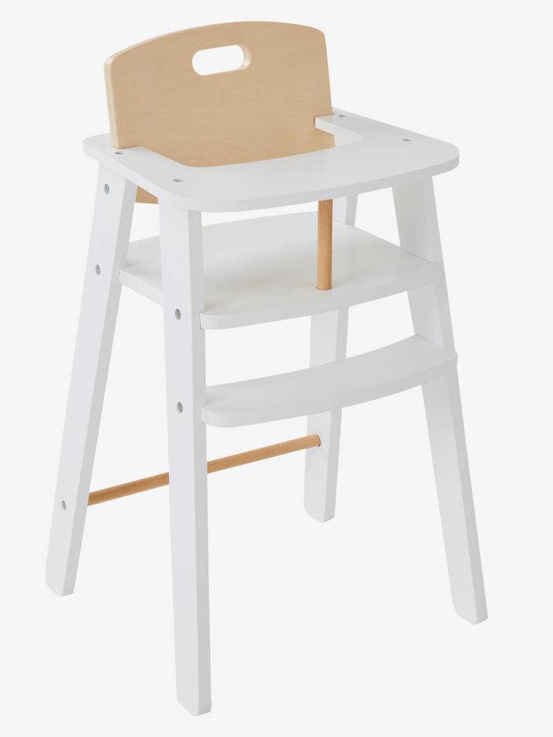 Wooden High Chair for Dolls FSC® Certified white, Toys Vertbaudet