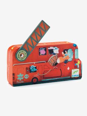 The Fire Truck Puzzle 16 Pieces by DJECO multi