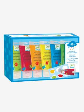 6 Finger Paint Tubes by DJECO multi