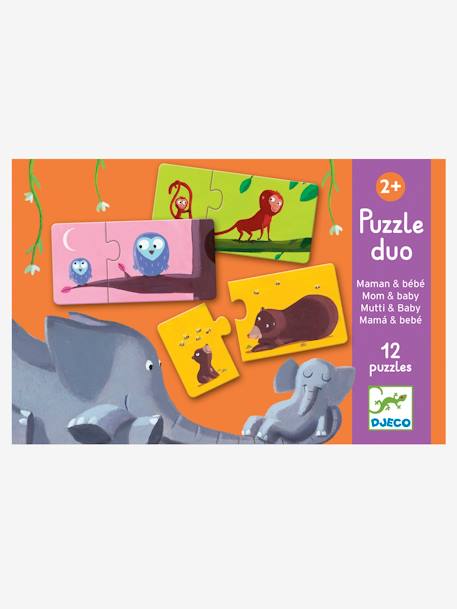 Mum and Baby Puzzle Duo, by DJECO Multi 