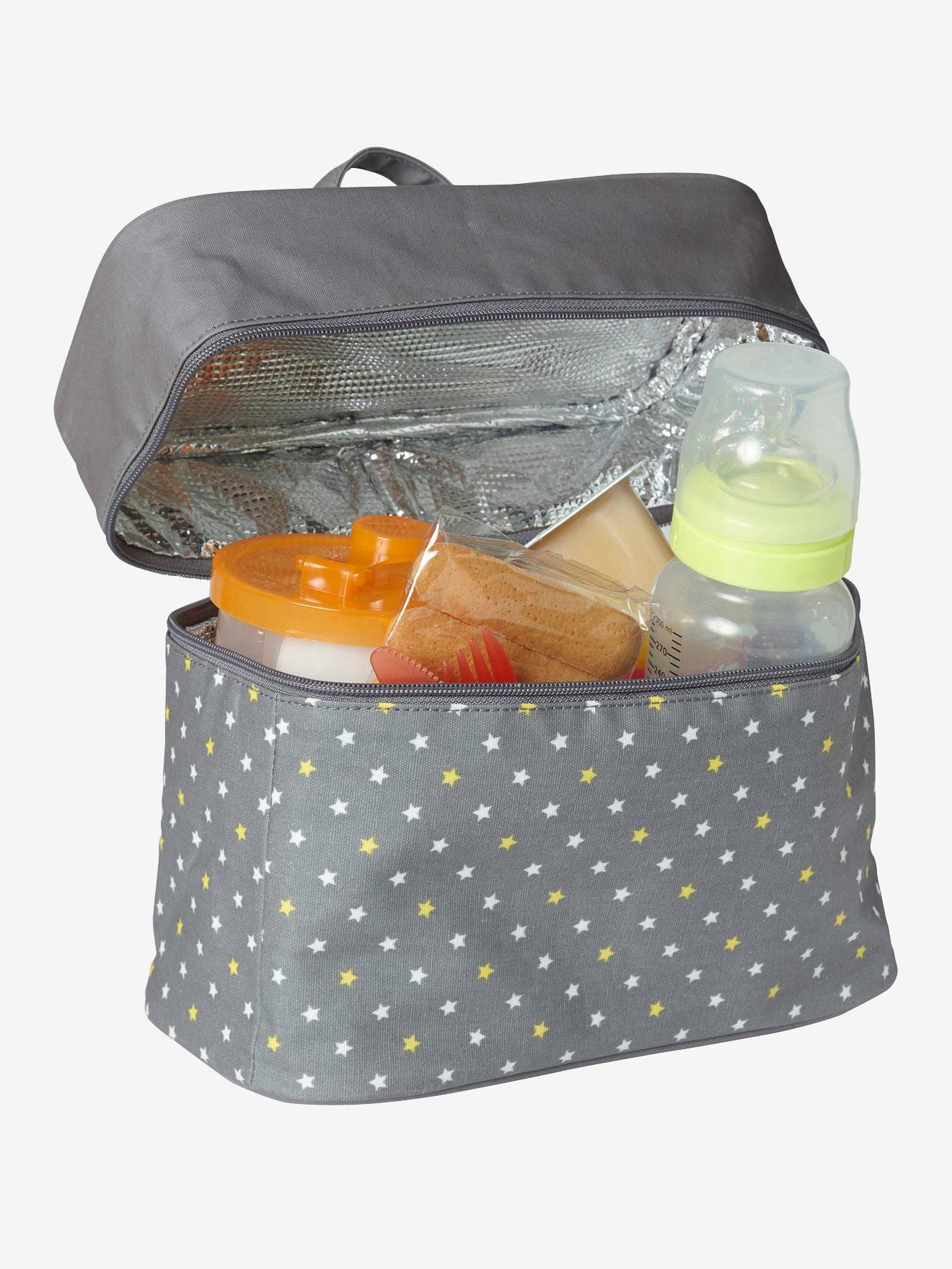 Vertbaudet Lunch Box Grey Print Nursery Vertbaudet