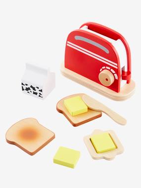 Wooden Toaster Set beige multi