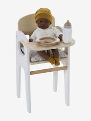 Toys-Dolls & Soft Dolls-Soft Dolls & Accessories- High Chair  in FSC® Wood for Dolls