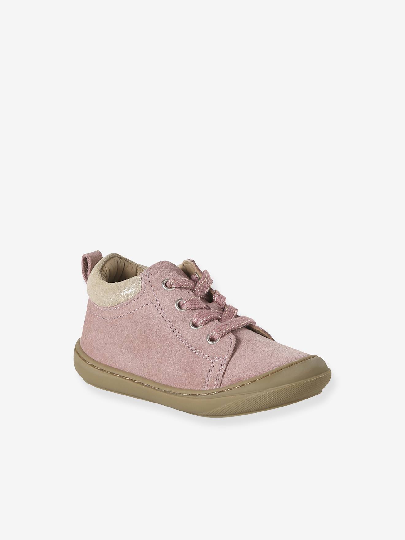 Soft leather lace-up ankle boots