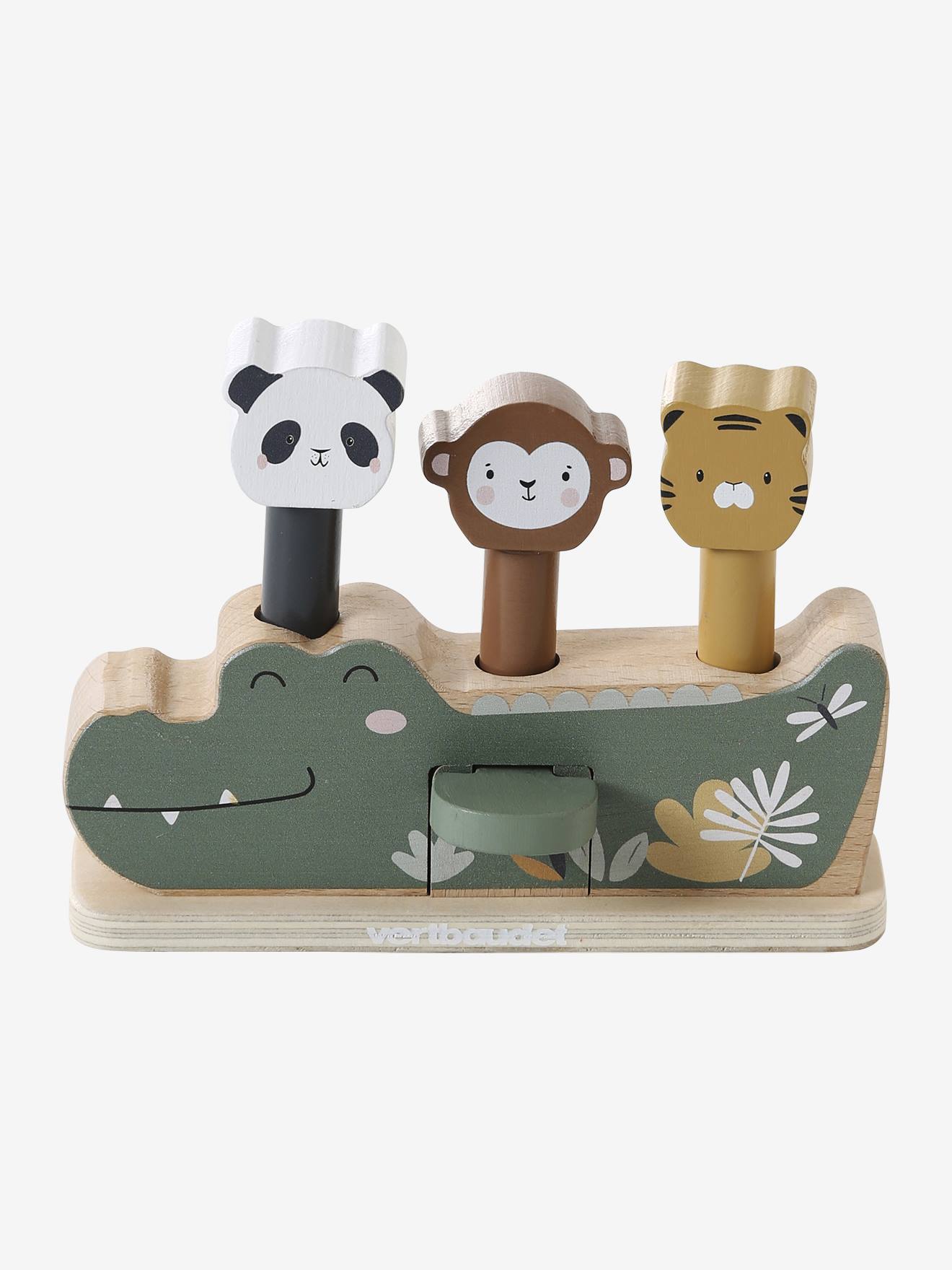 FSC® TANZANIA wooden jungle 3-in-1 pop-up toy