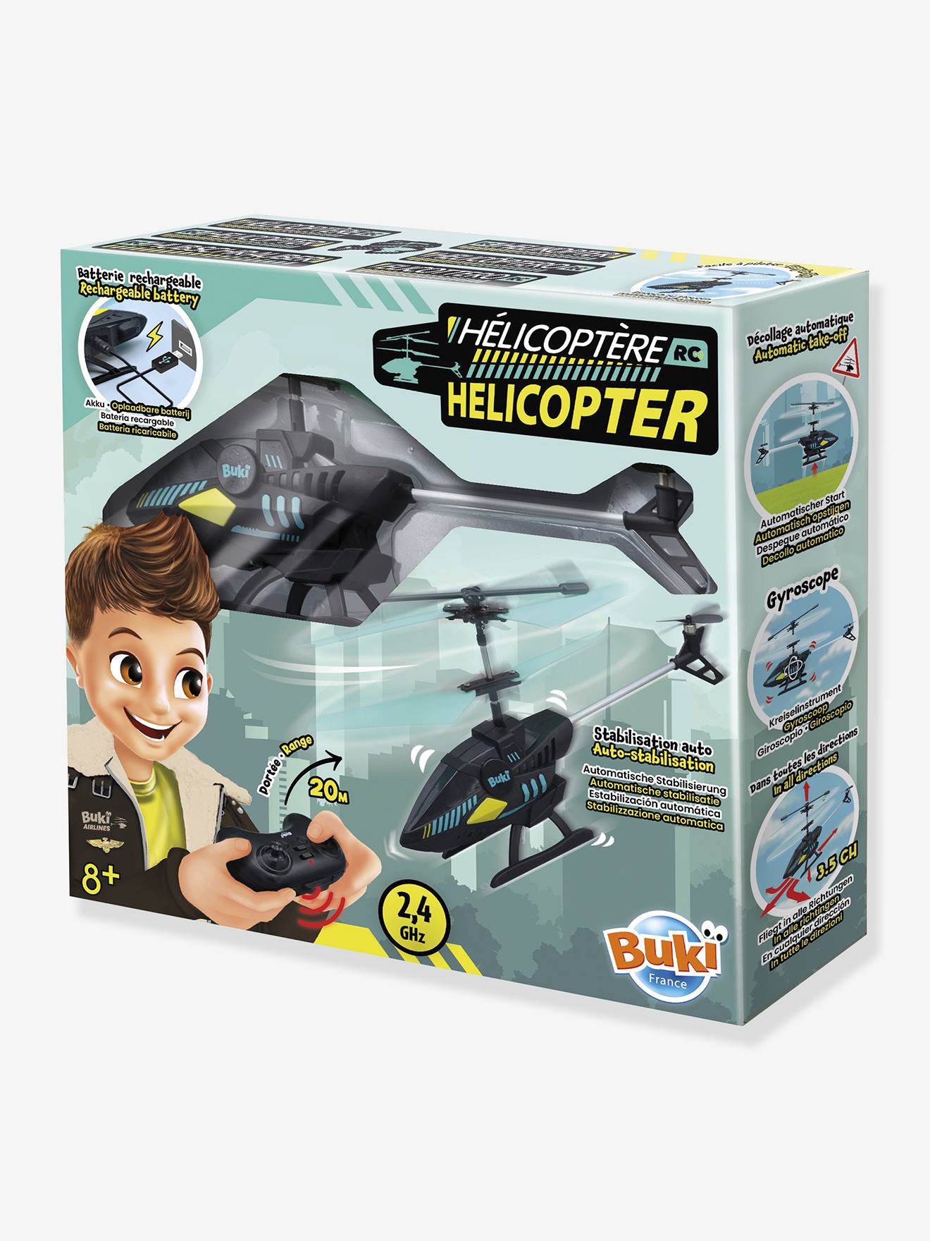 Remote-controlled BUKI helicopter