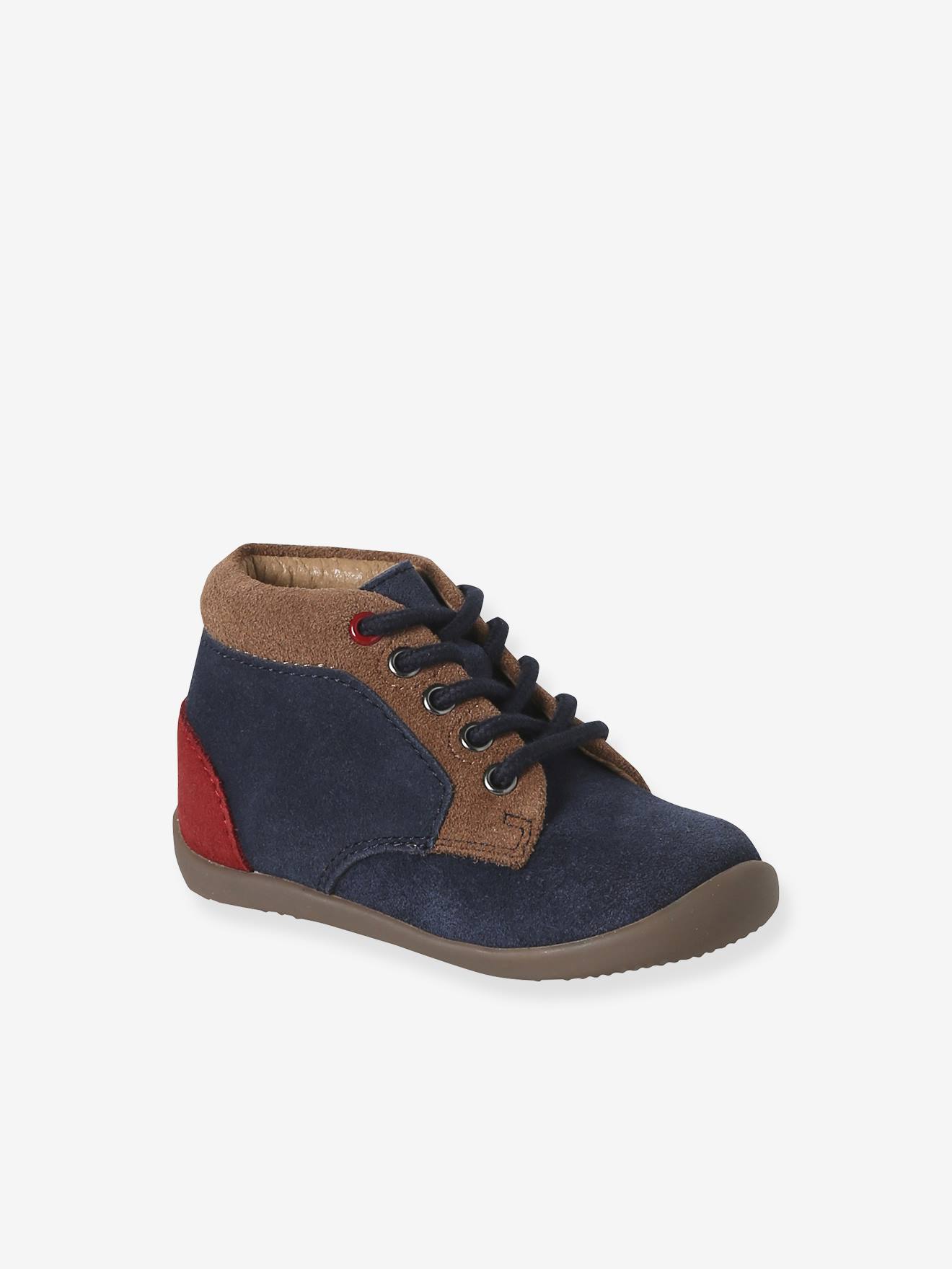 Lace-Up Soft Leather Ankle Boots for Babies