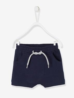 Bermuda Shorts In Fleece For Baby Boys Dark Blue