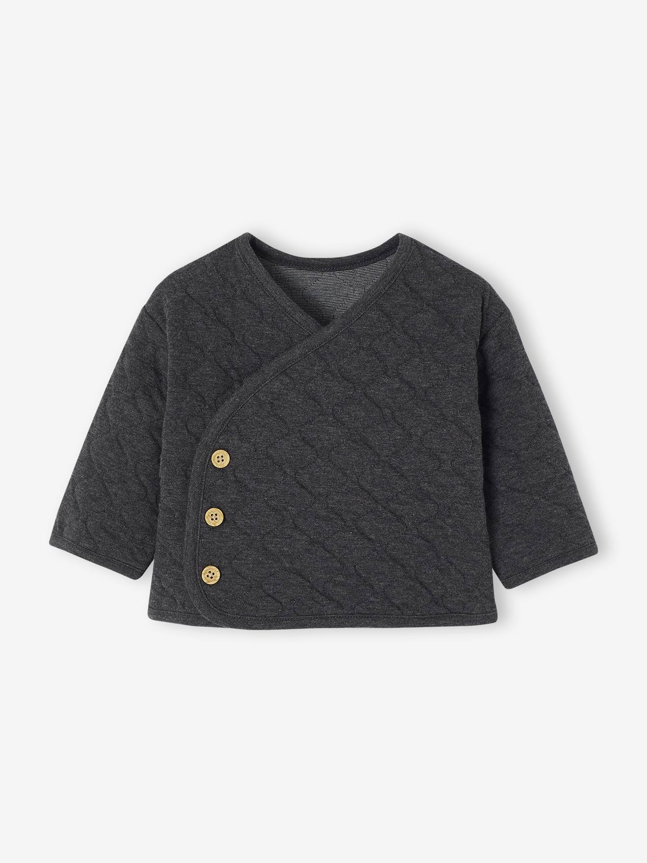 Wrap-Over Cardigan with Front Opening