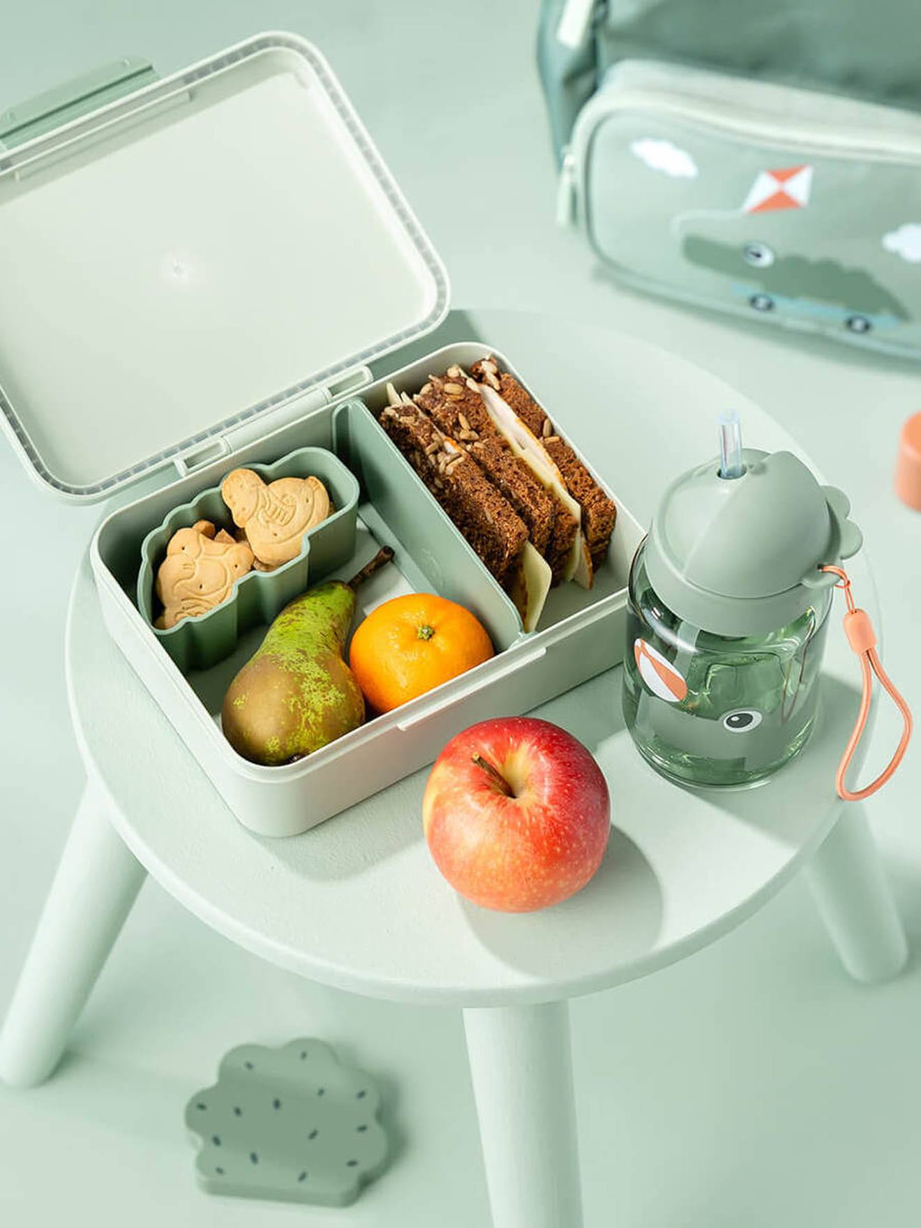 Lunch box with DONE BY DEER divider