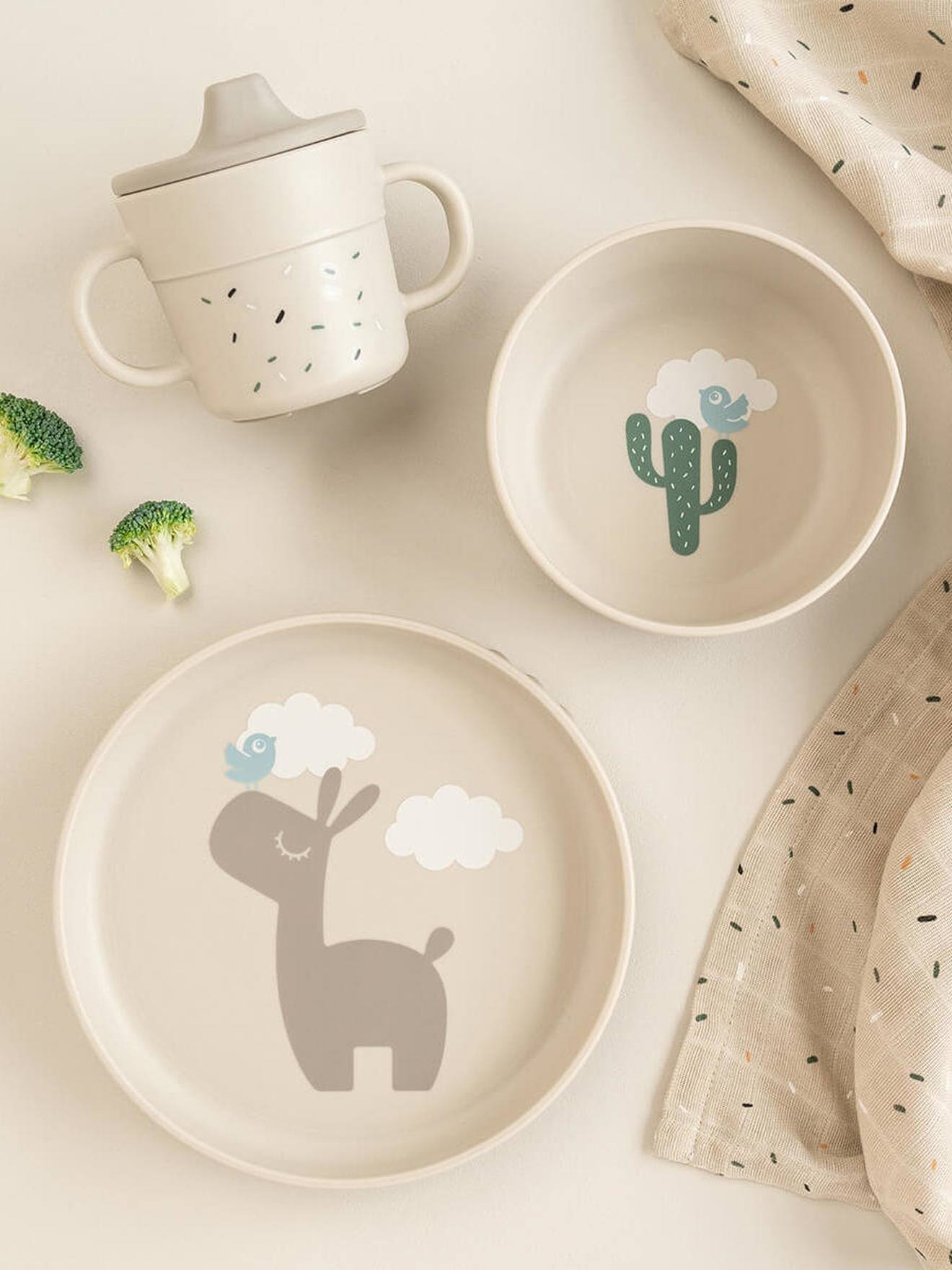 DONE BY DEER Foodie First Meal Set sandy