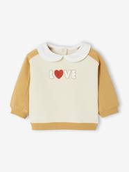 -Girl's sweatshirt with a Peter Pan collar
