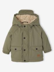 Baby-Sherpa-Lined Hooded Raincoat for Babies