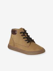 Shoes-Boys Footwear-Leather Zip-Up Boots with Elasticated Laces for Boys
