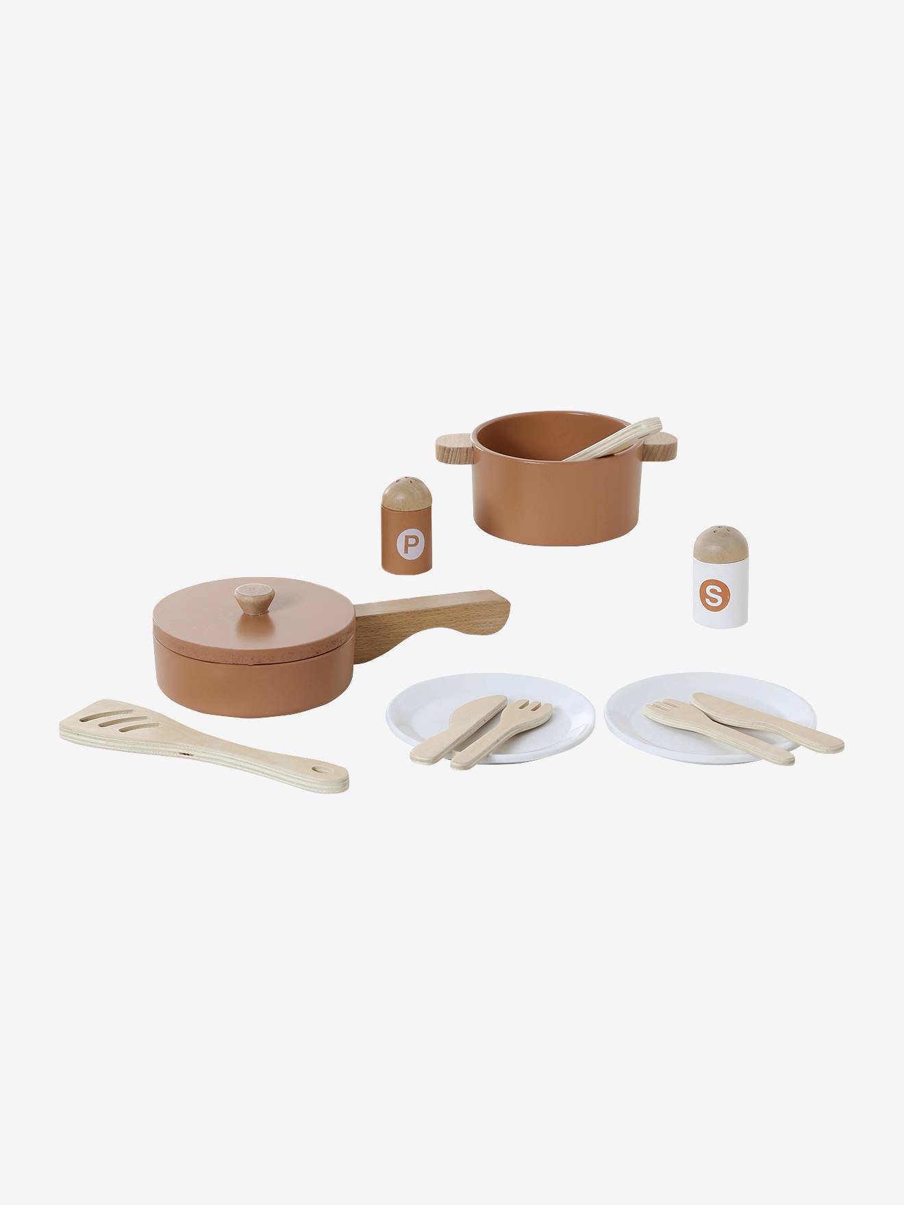 Caramel-Coloured Kitchen Utensil Set in FSC® Wood caramel