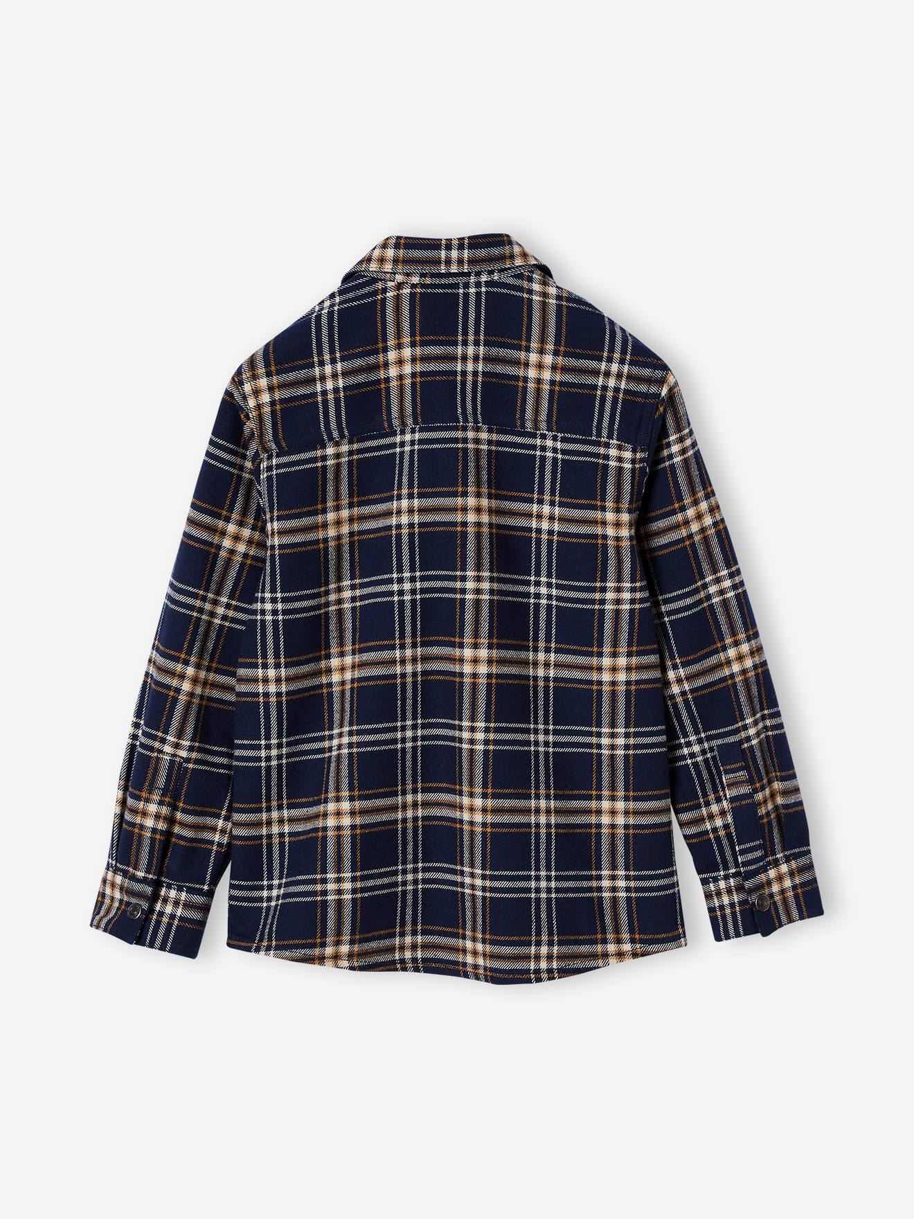Shadow Plaid Flannel Button-Down Shirt in Red – Blue Owl Workshop