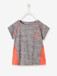 Girls-Short-Sleeved Sports T-Shirt for Girls, Star Motif