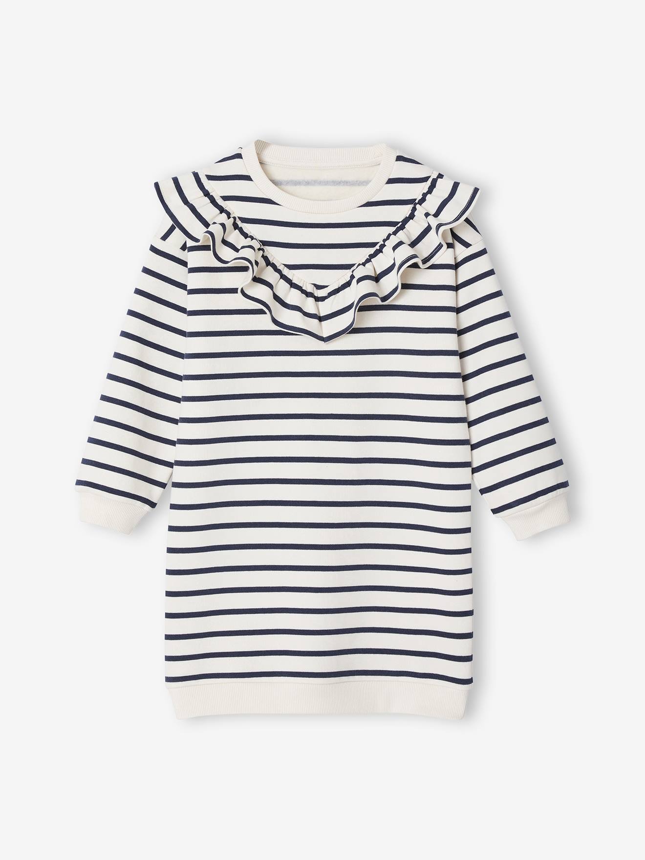 Fleece Dress with Frill