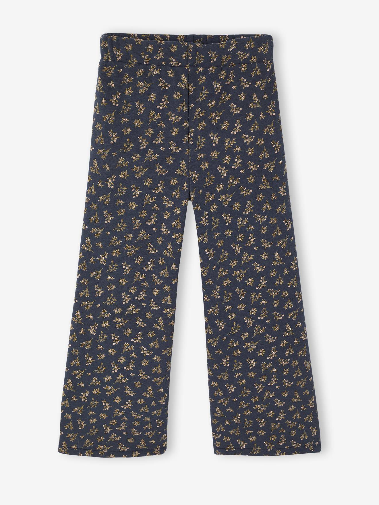 Wide-Leg Fleece Leggings