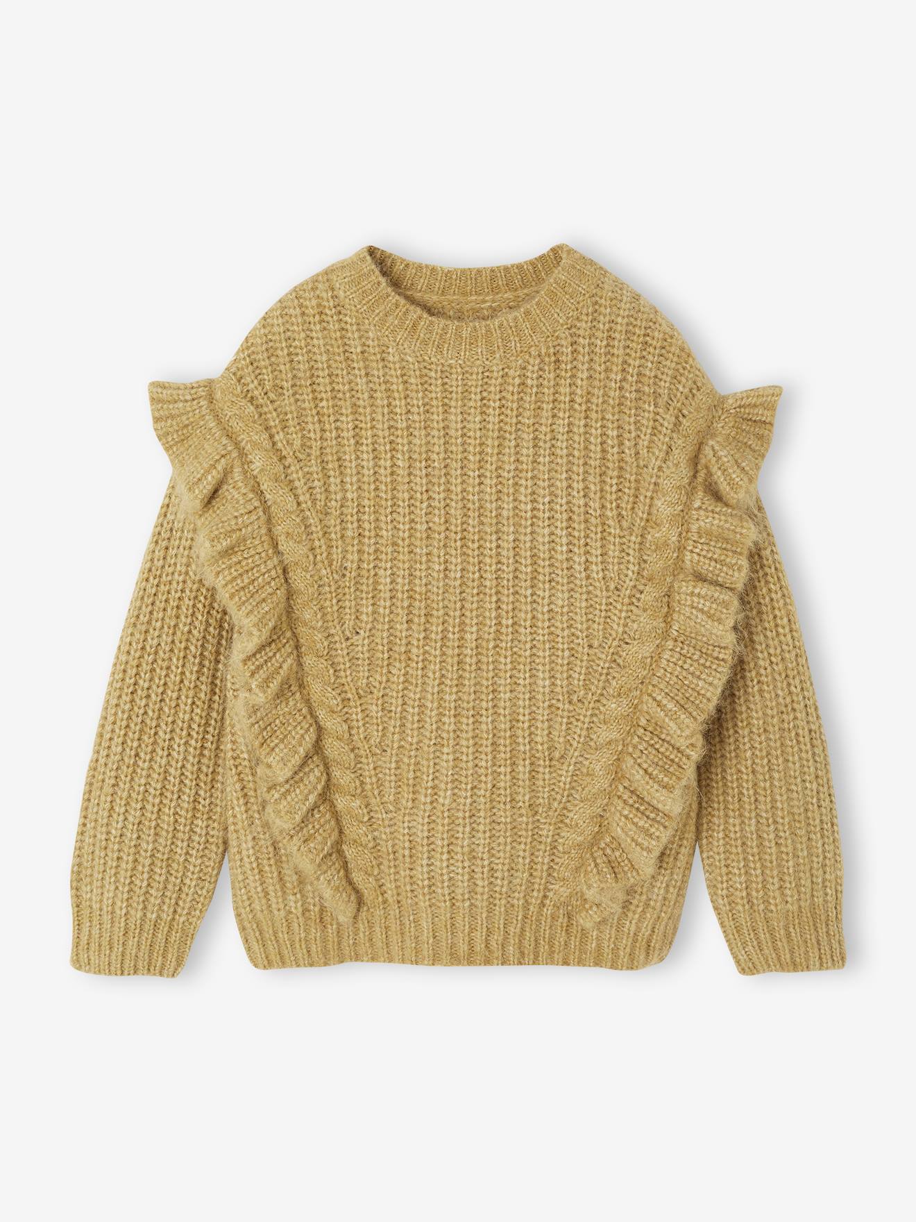Frilly Cable Knit Jumper