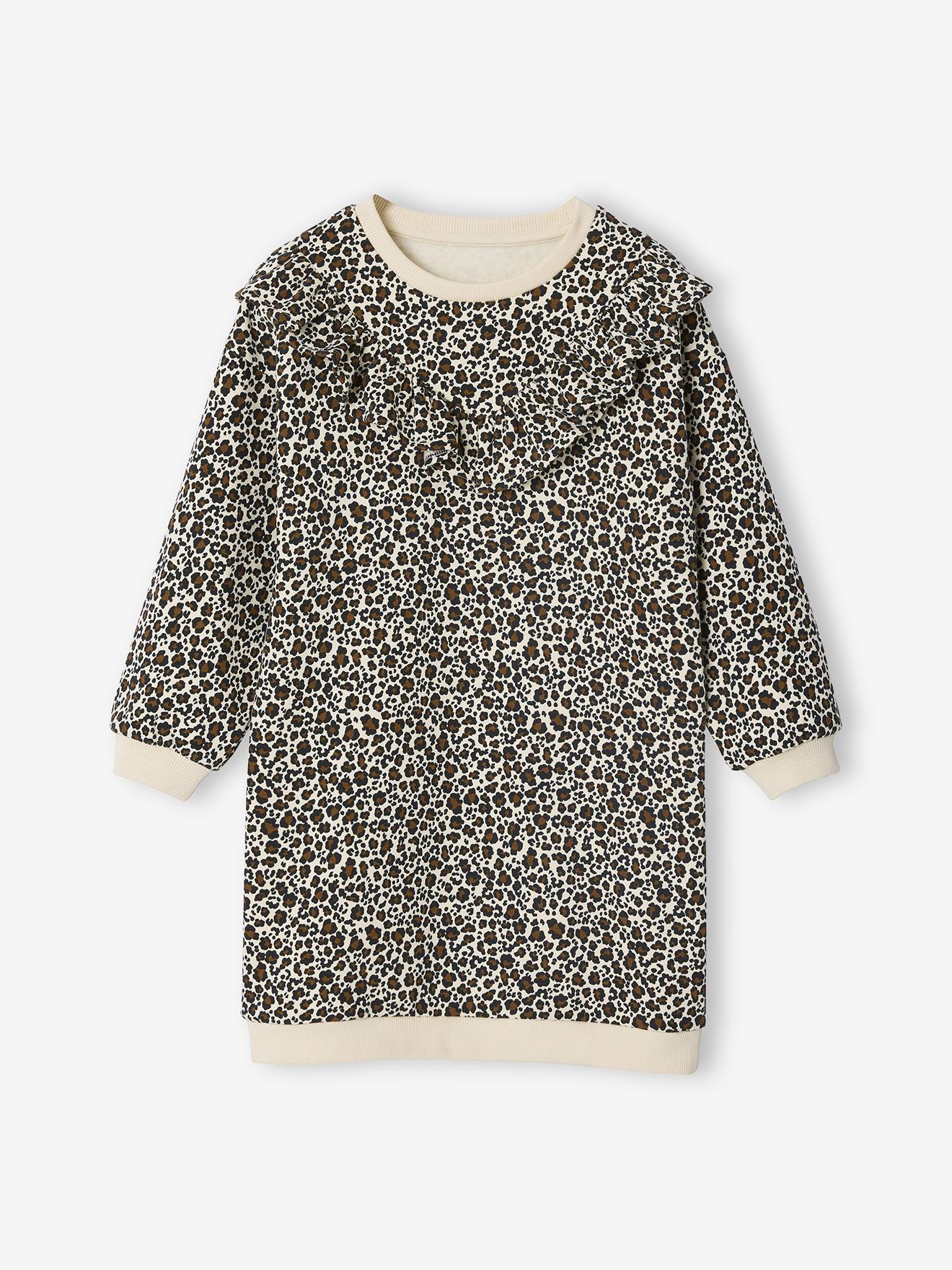 Fleece Dress with Frill