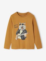 -Fun Top with Sketch-Like Animal Motif for Boys