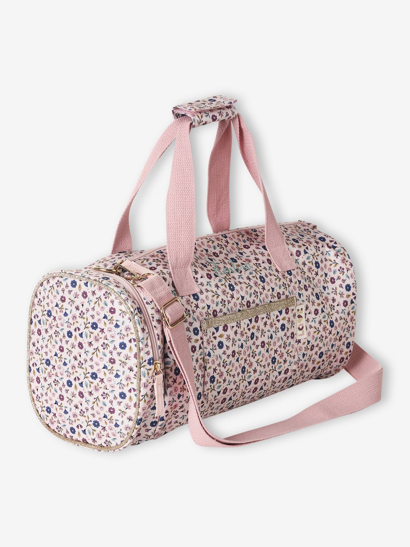 Floral Print Sports Bag for Girls