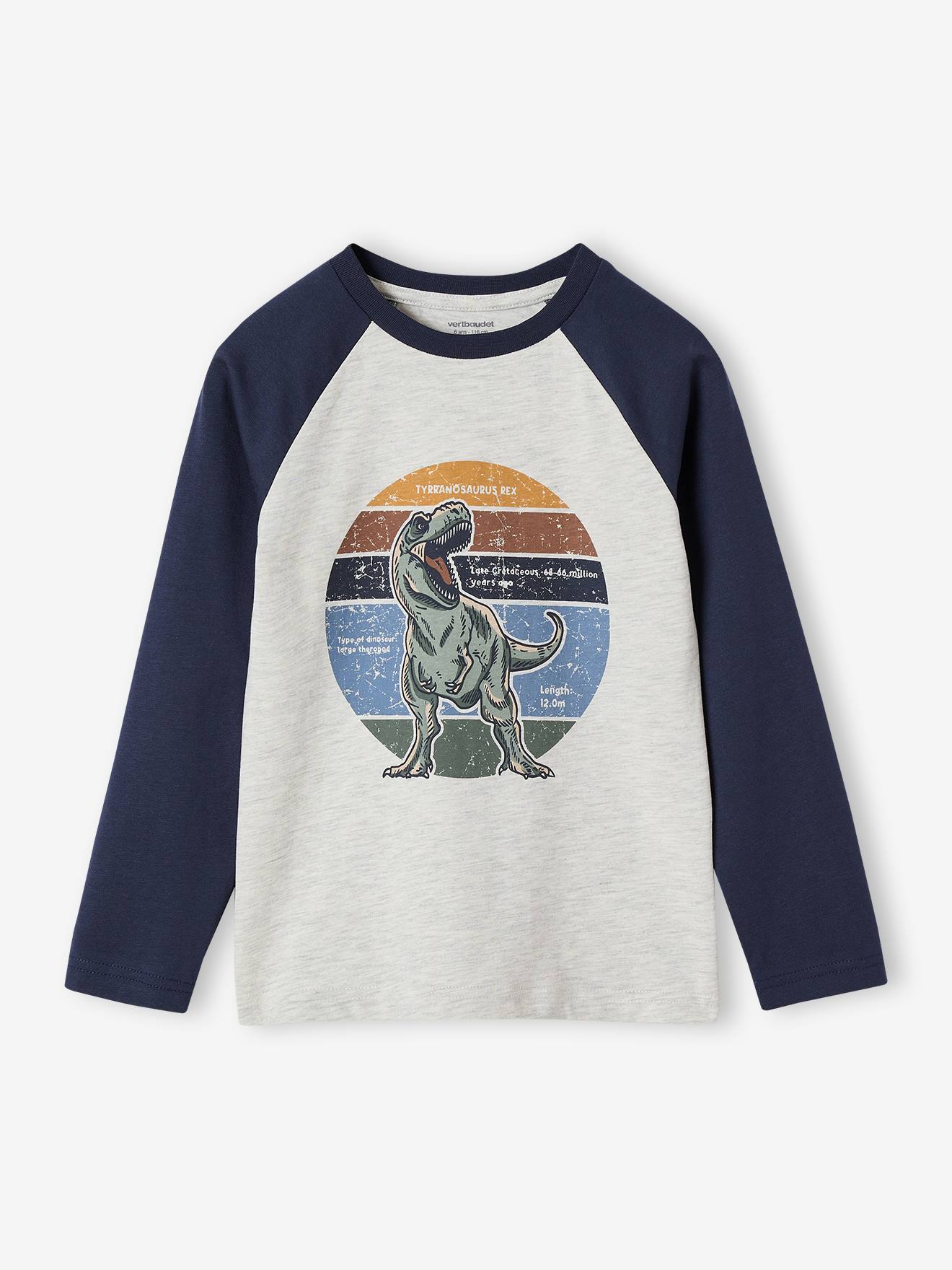 Top with Graphic Motif & Raglan Sleeves