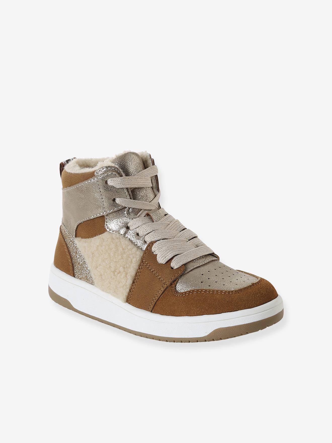 Faux Fur Lined Synthetic Trainers