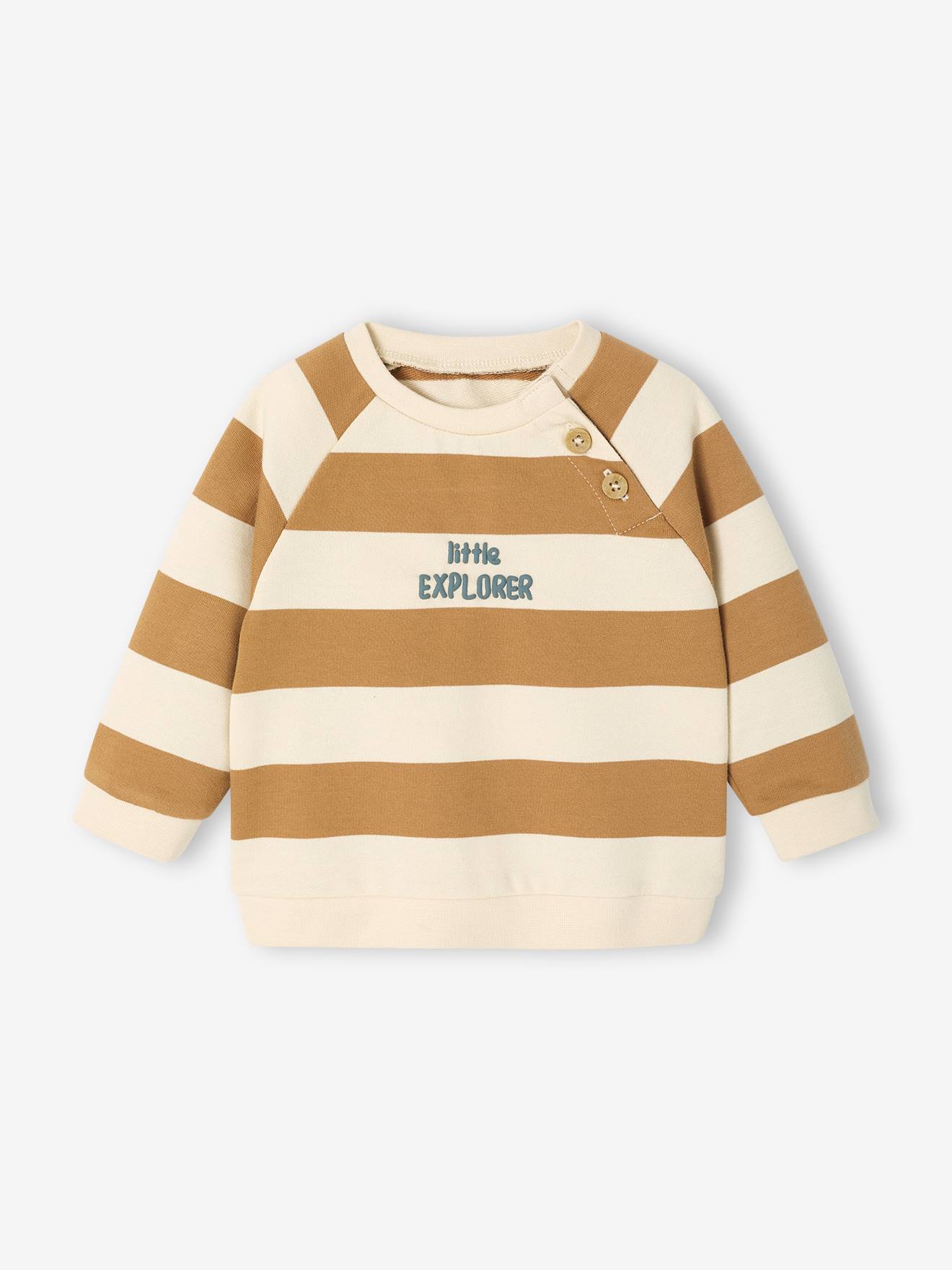 Striped Fleece Sweatshirt
