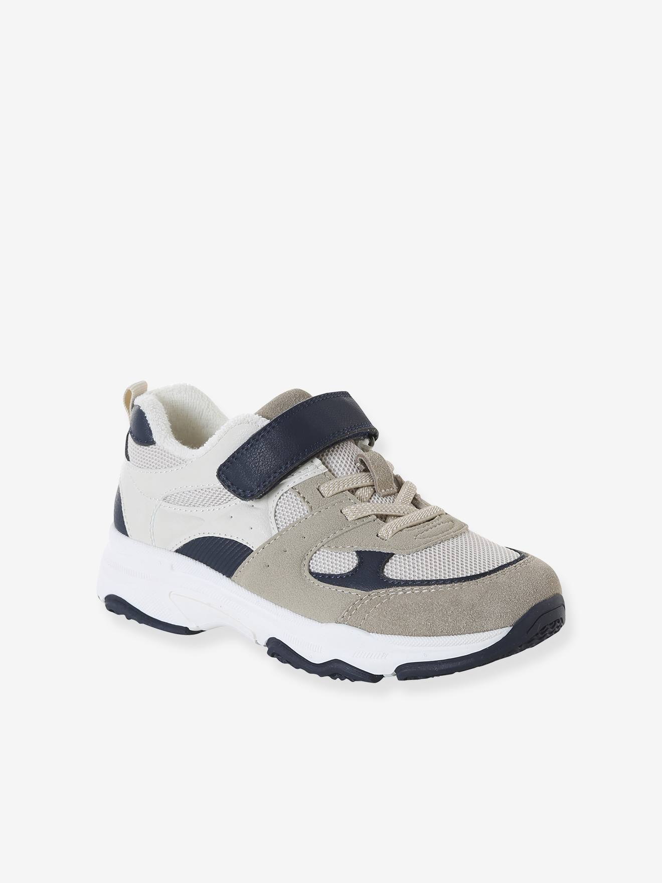 Trainers with Elasticated Laces & Hook-&-Loop Straps