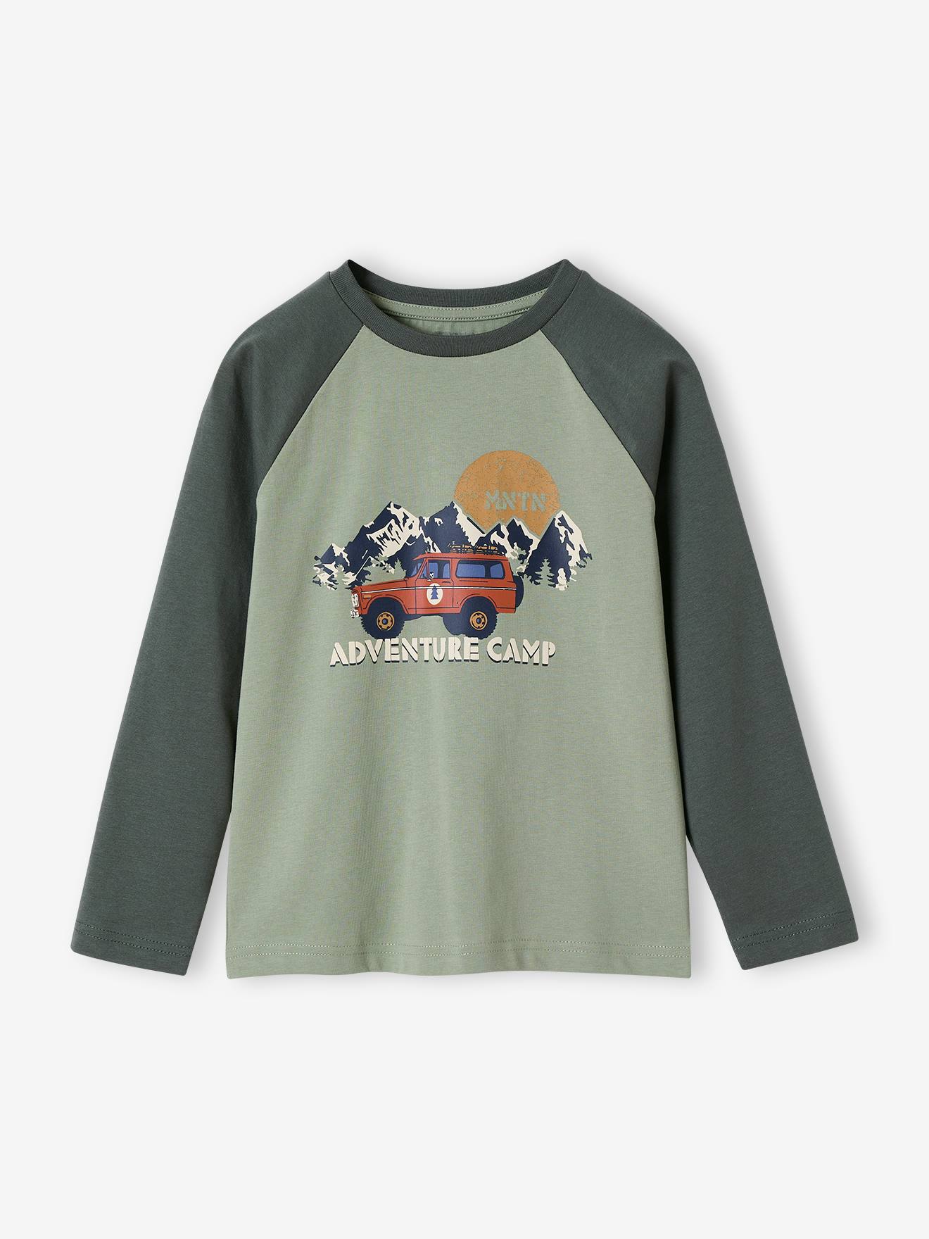 Top with Graphic Motif & Raglan Sleeves - 4