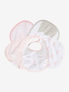 Pack of 5 Newborn Bibs light