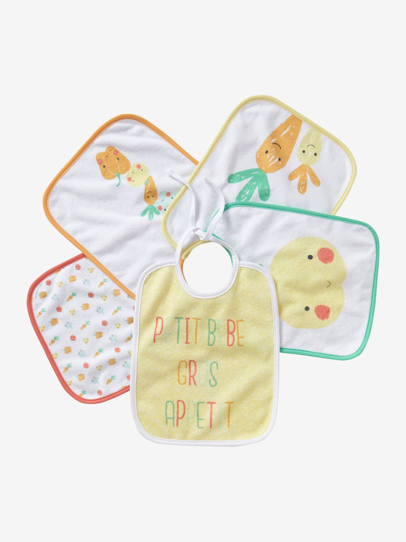 yellow baby bibs