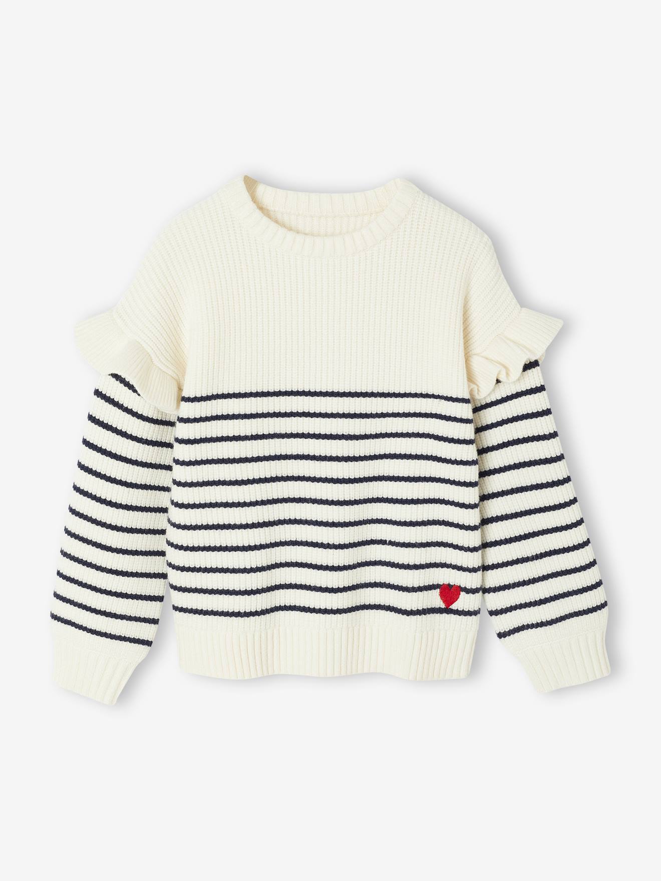 Jumper with Ruffled Sleeves