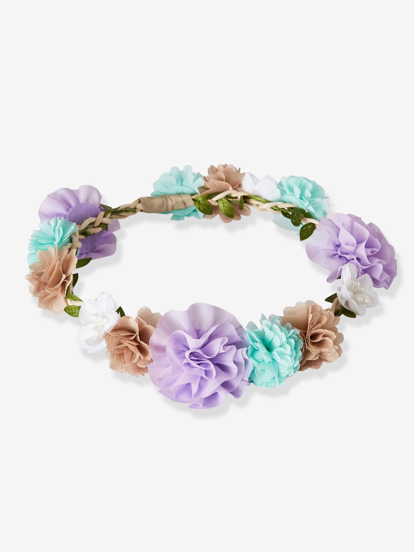 Girls' Flower Crown light solid with design
