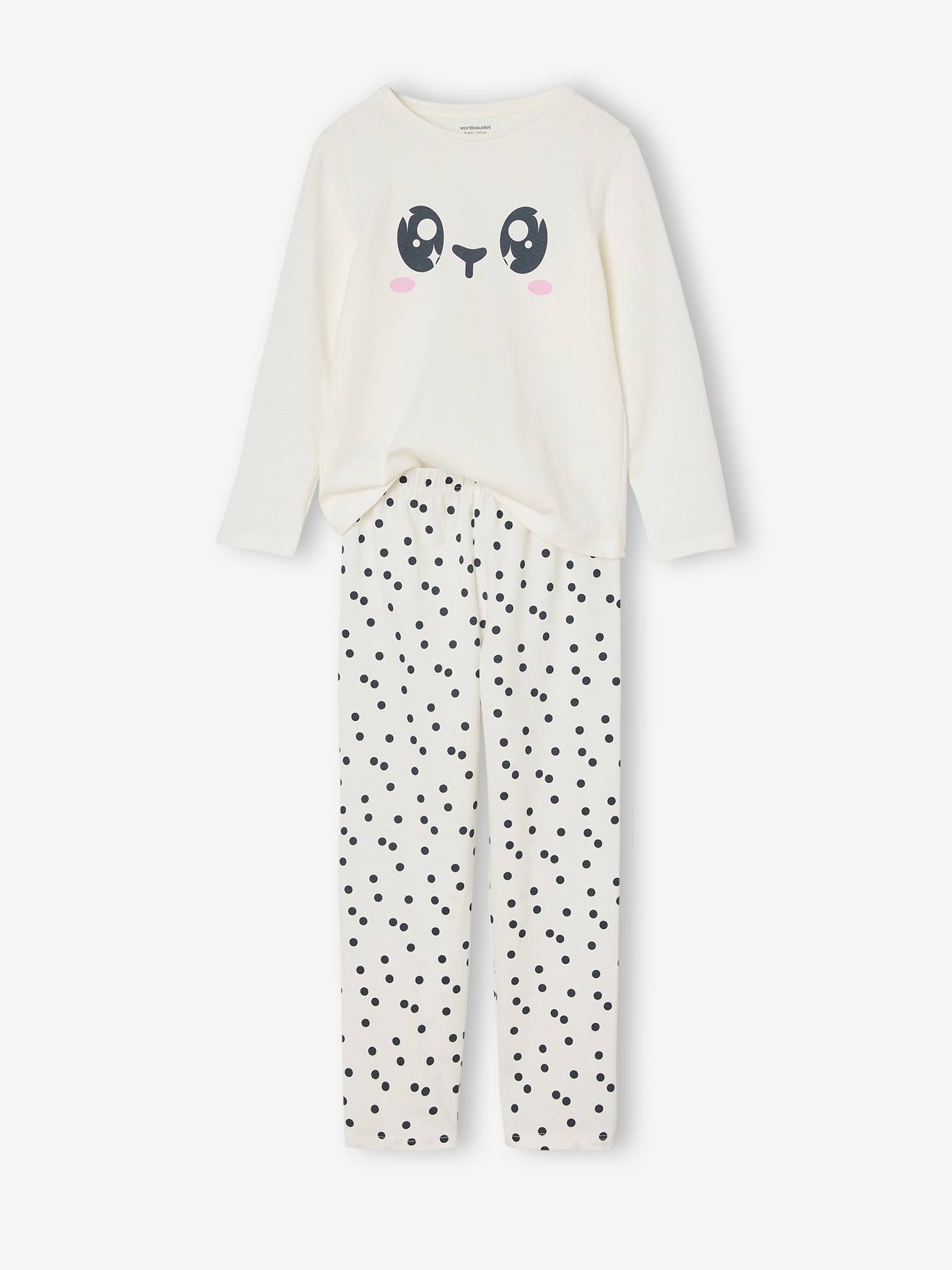 Jersey Knit Pyjamas with Print + All-Over Print