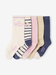 Pack of 5 Pairs of 'Unicorn' Socks for Girls