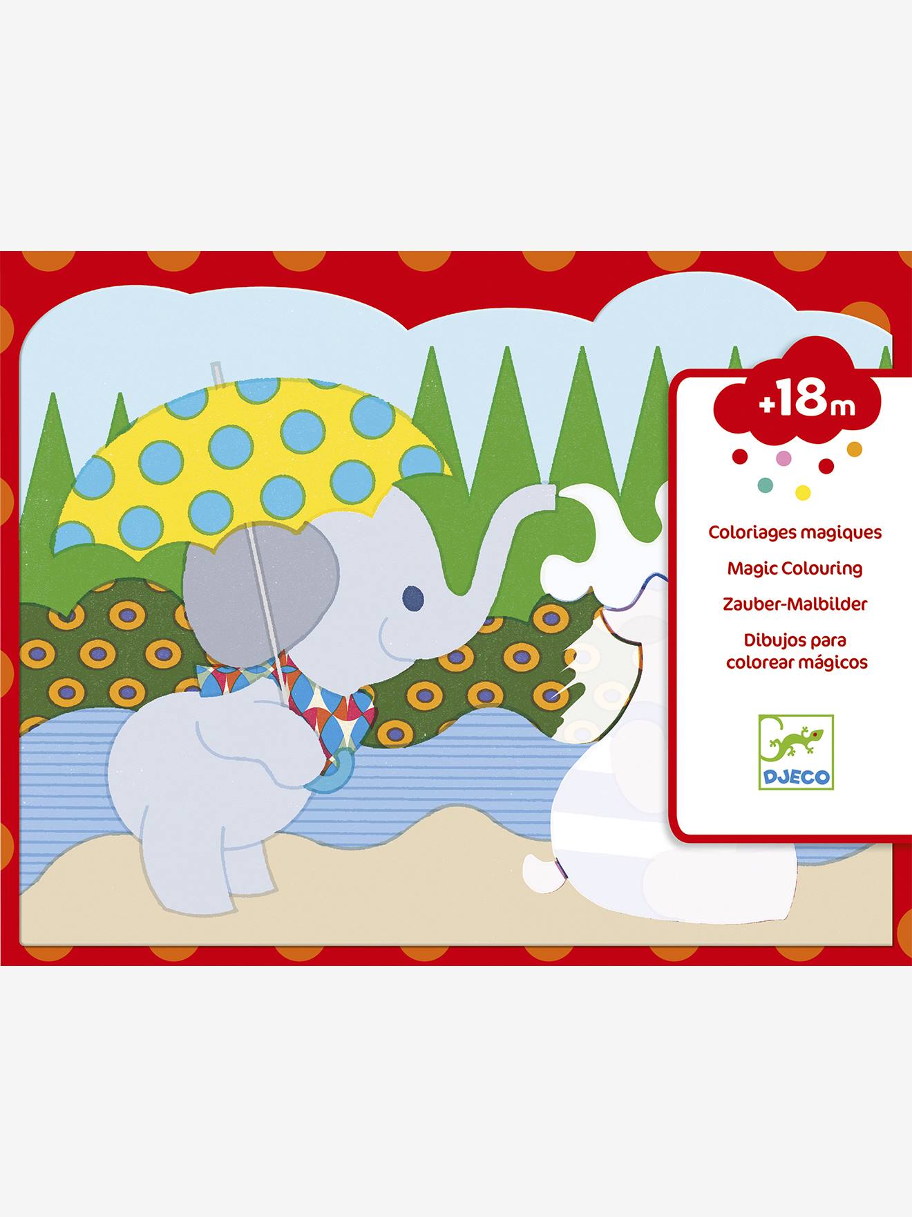 Magic hidden colouring book outside DJECO