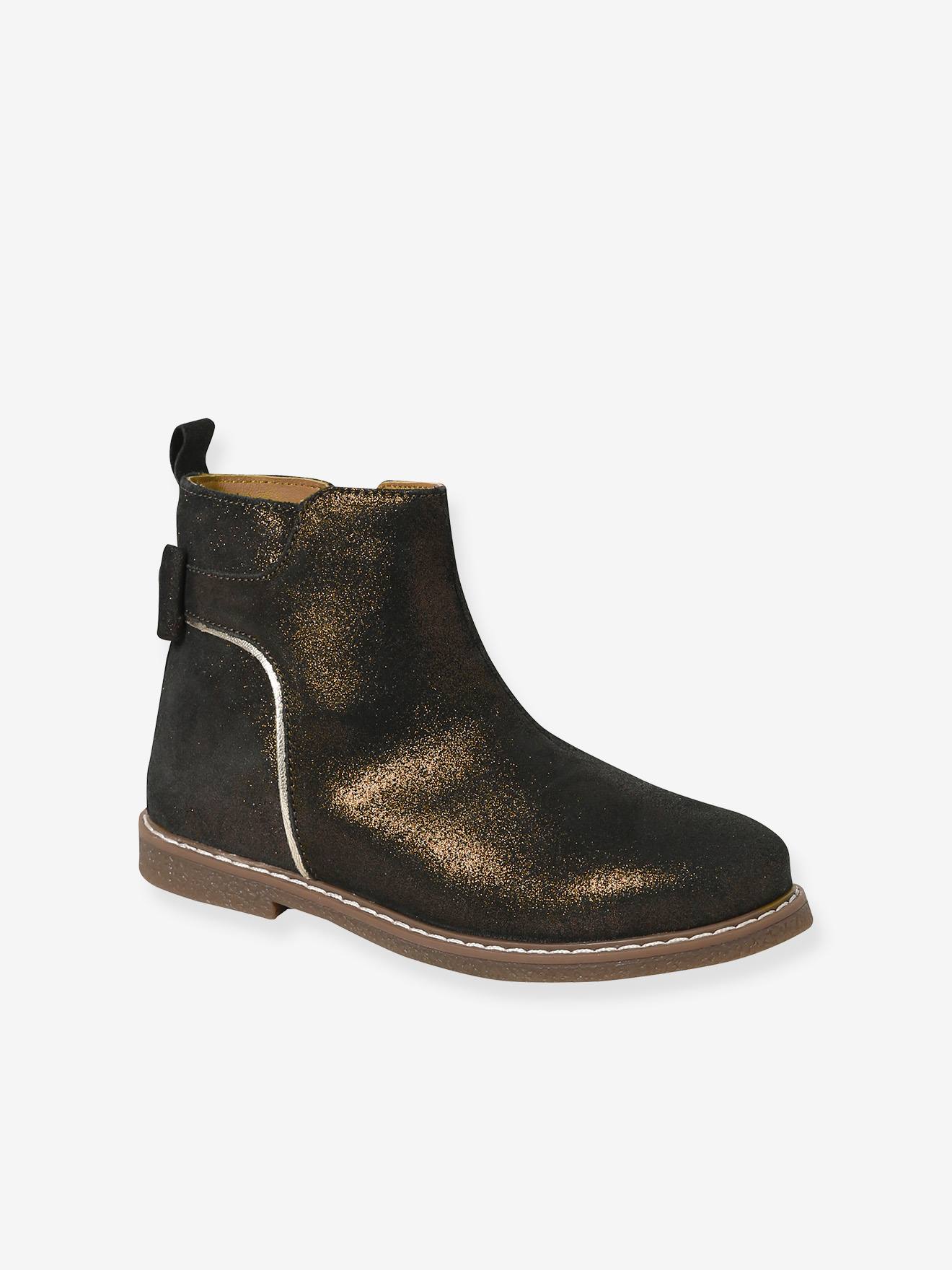 Leather Boots with a Bow