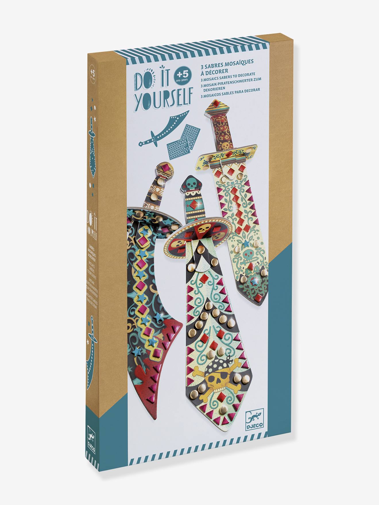 Creative kit Like a pirate - 3 swords DJECO multicoloured
