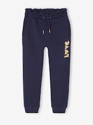 Girls-Girls' fleece joggers with leg print 