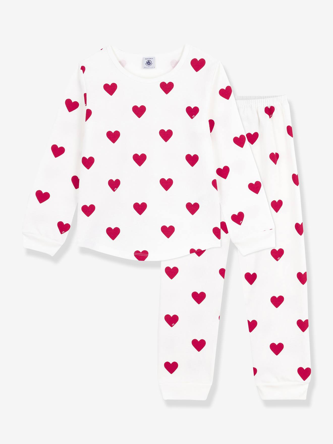 PETIT BATEAU heart print pyjamas