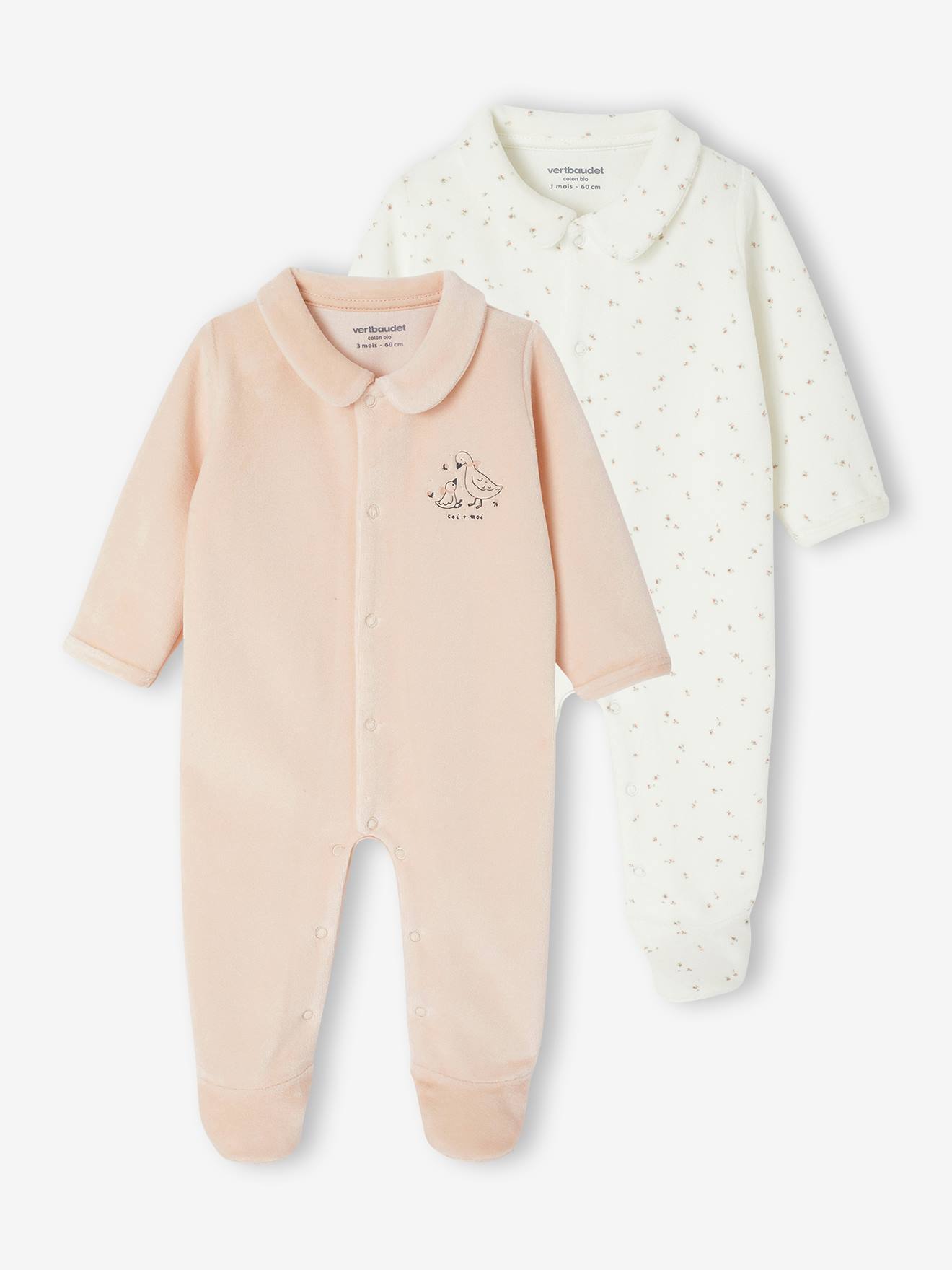 Velour Sleepsuits