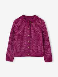 -Loose-Fitting Soft Knit Cardigan for Girls