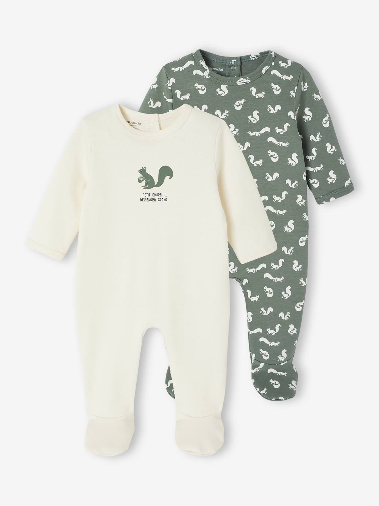 "Squirrel" Sleepsuits in Interlock