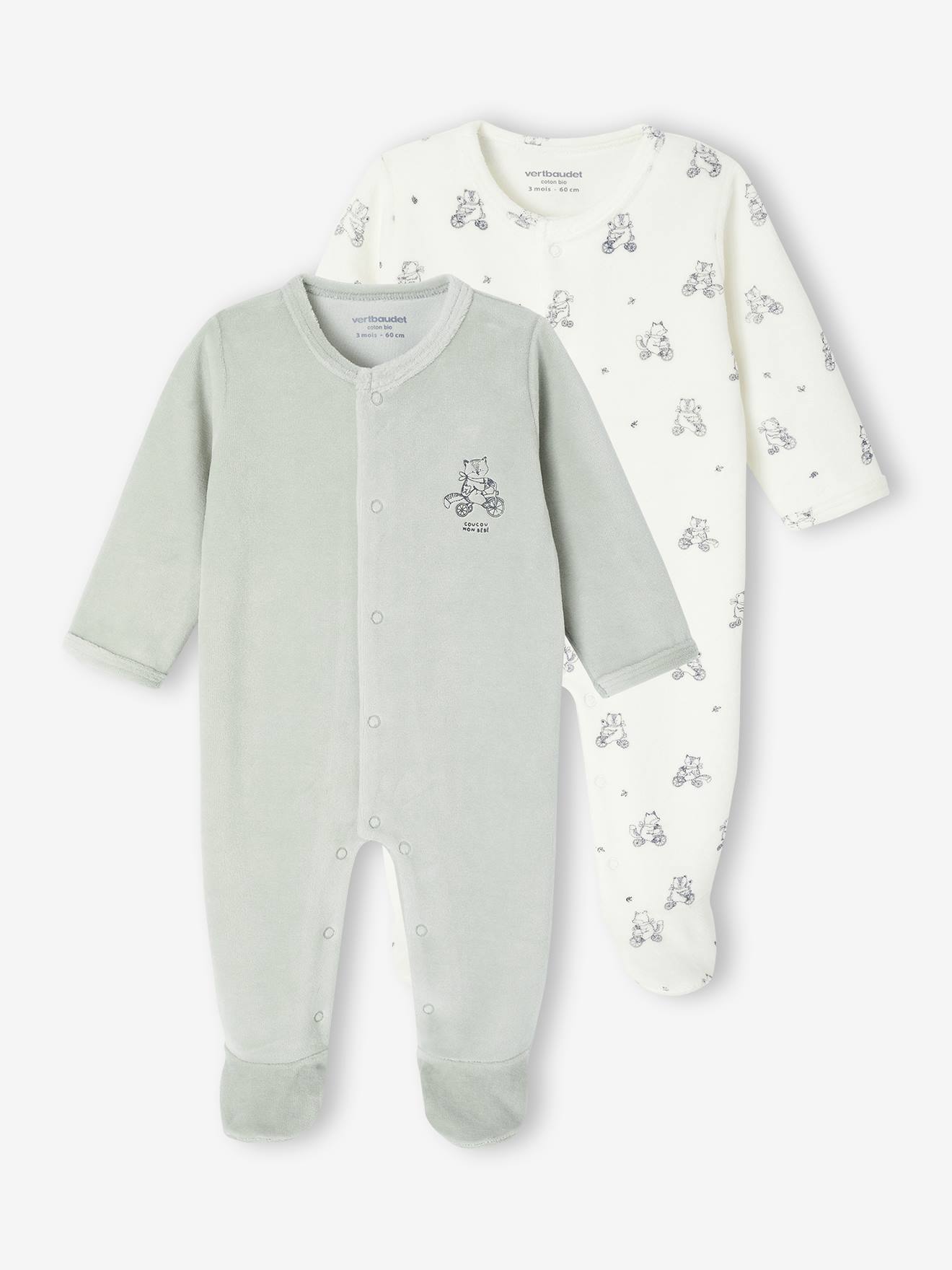 Velour Sleepsuits
